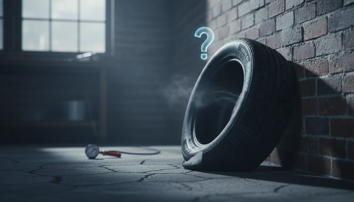 Pneu perde pressão sozinho o que pode ser - Imagem de destaque: Pneu Perde Pressão Sozinho O Que Pode Ser? Guia Técnico Completo (2025)