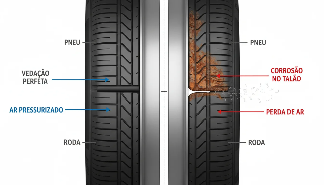 Pneu perde pressão sozinho o que pode ser Pneu perde pressão sozinho o que pode ser