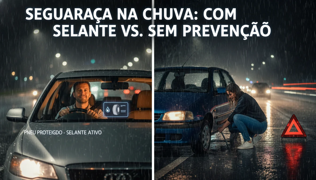 qual a diferença entre reparador de pneu e selante