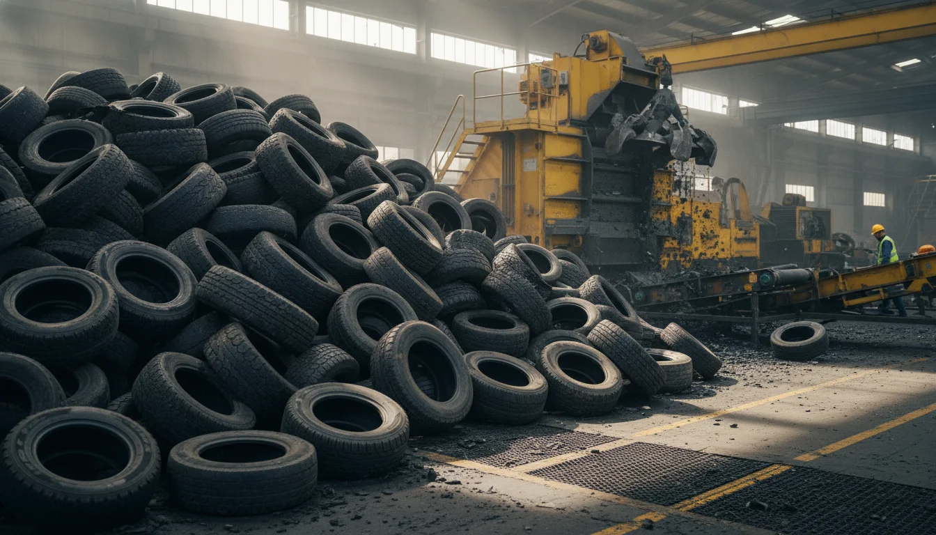 como o pneu é reciclado