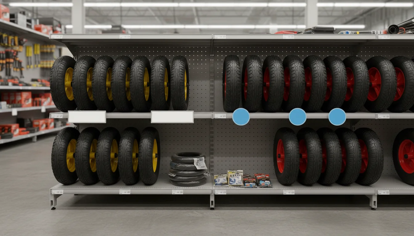 Pneu para carrinho de mão